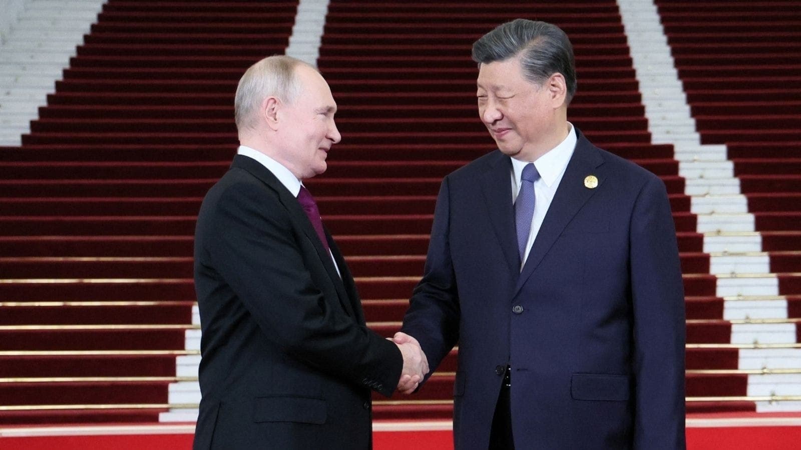 Vladimir Putin e Xi Jinping na China