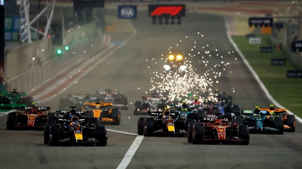 Largada do GP do Bahrein 2024