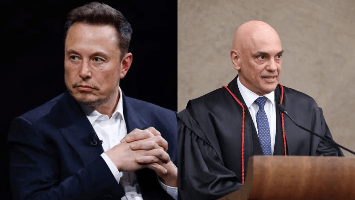 Elon Musk e Alexandre de Moraes