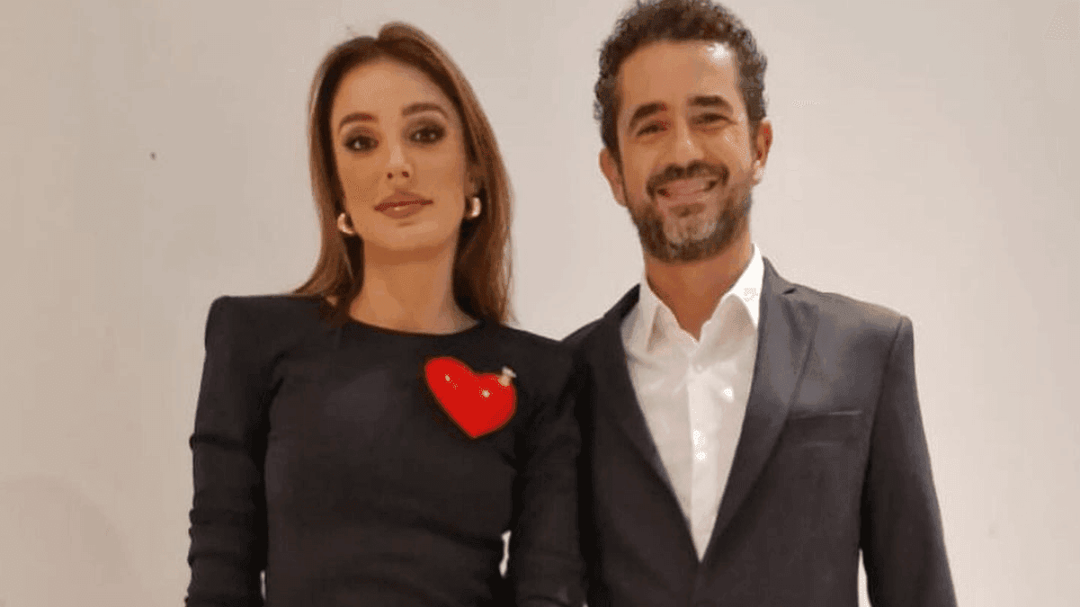 Rafa Brites ao lado do marido, Felipe Andreoli