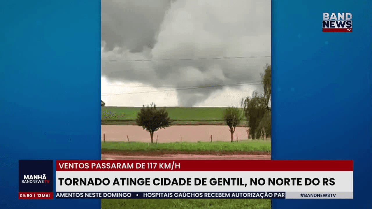 Tornado no Rio Grande do Sul, no ano passado