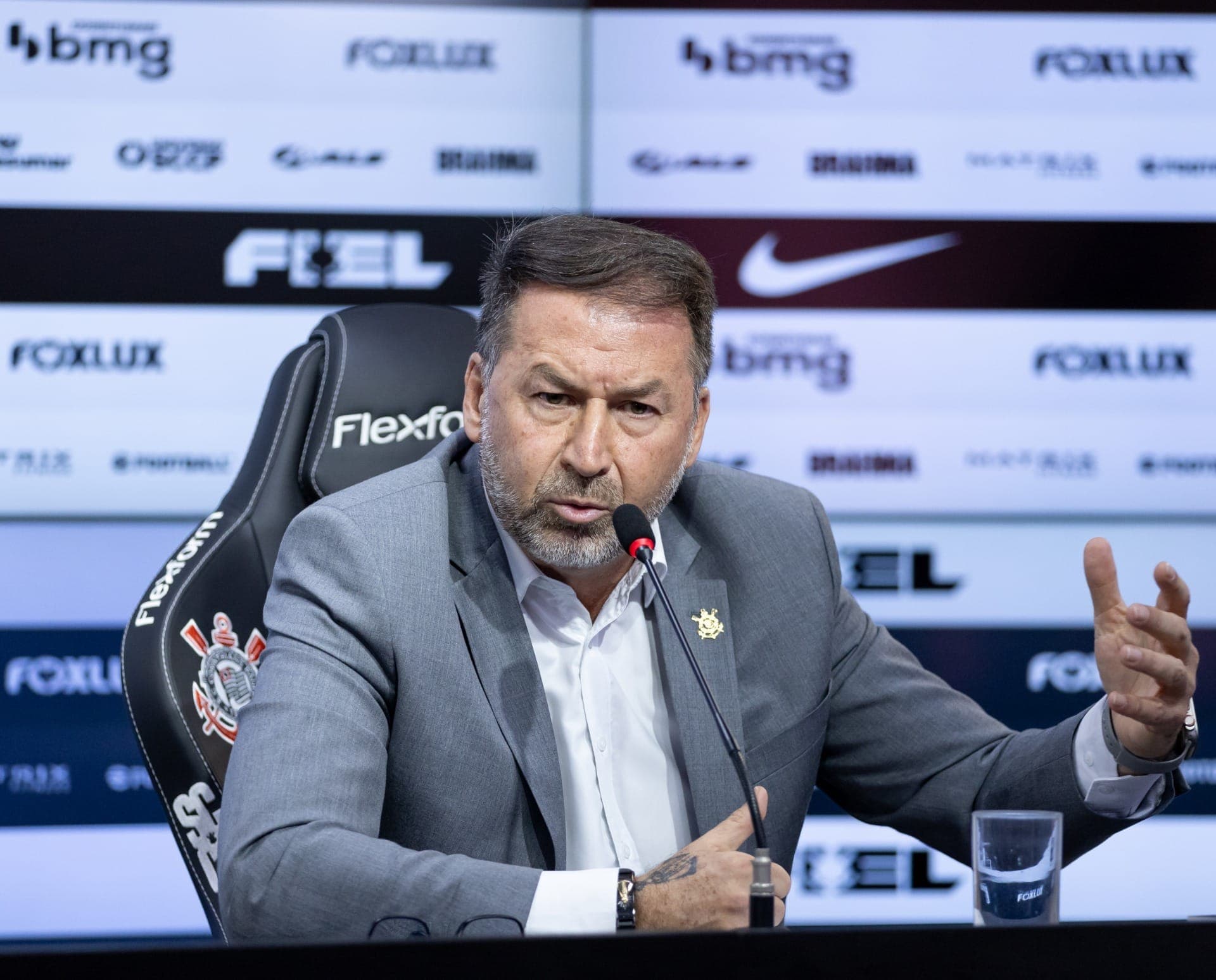 Augusto Melo, presidente do Corinthians