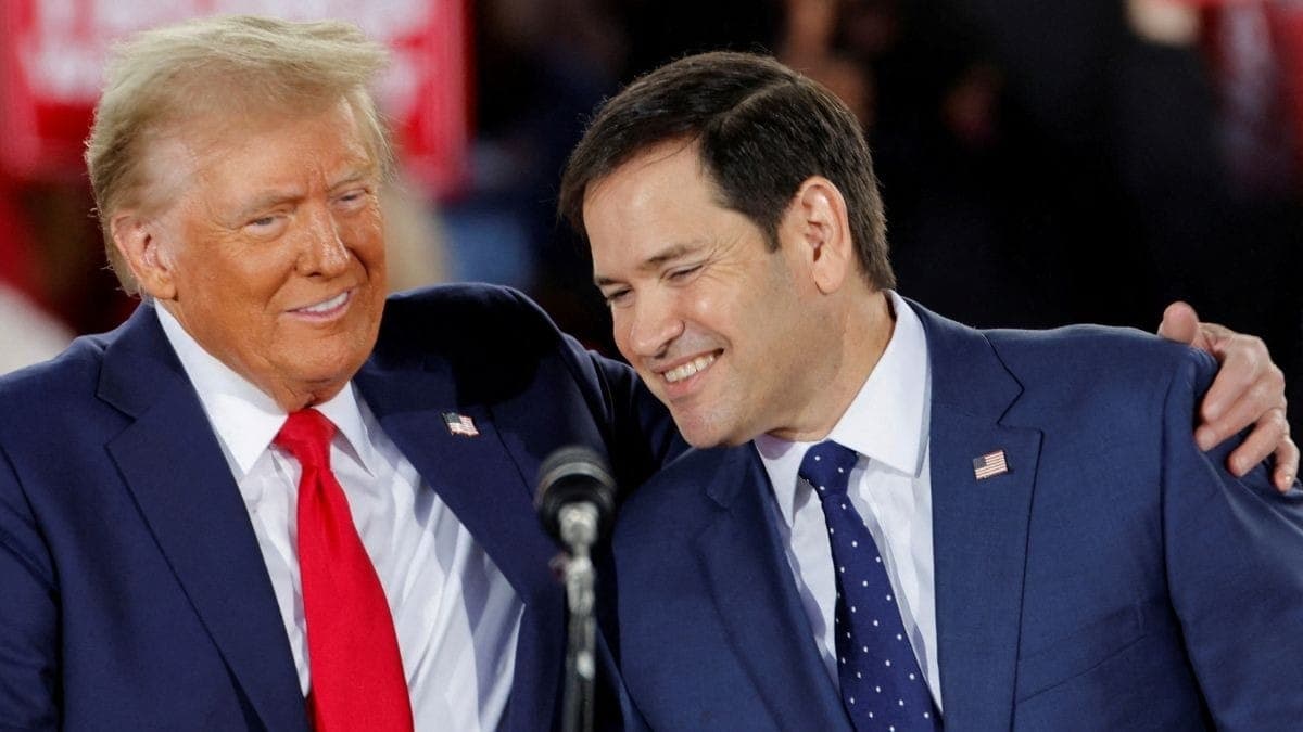 Donald Trump e Marco Rubio, secretário de Estado