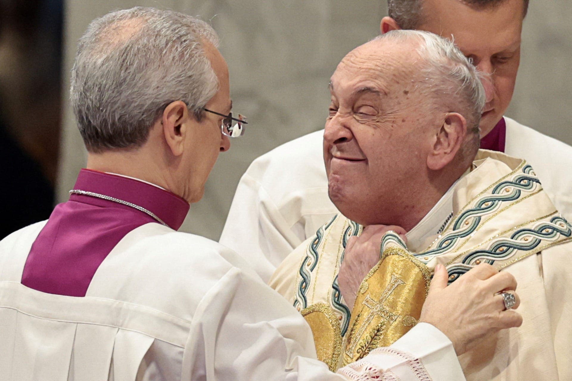 Papa Francisco durante missa no Vaticano