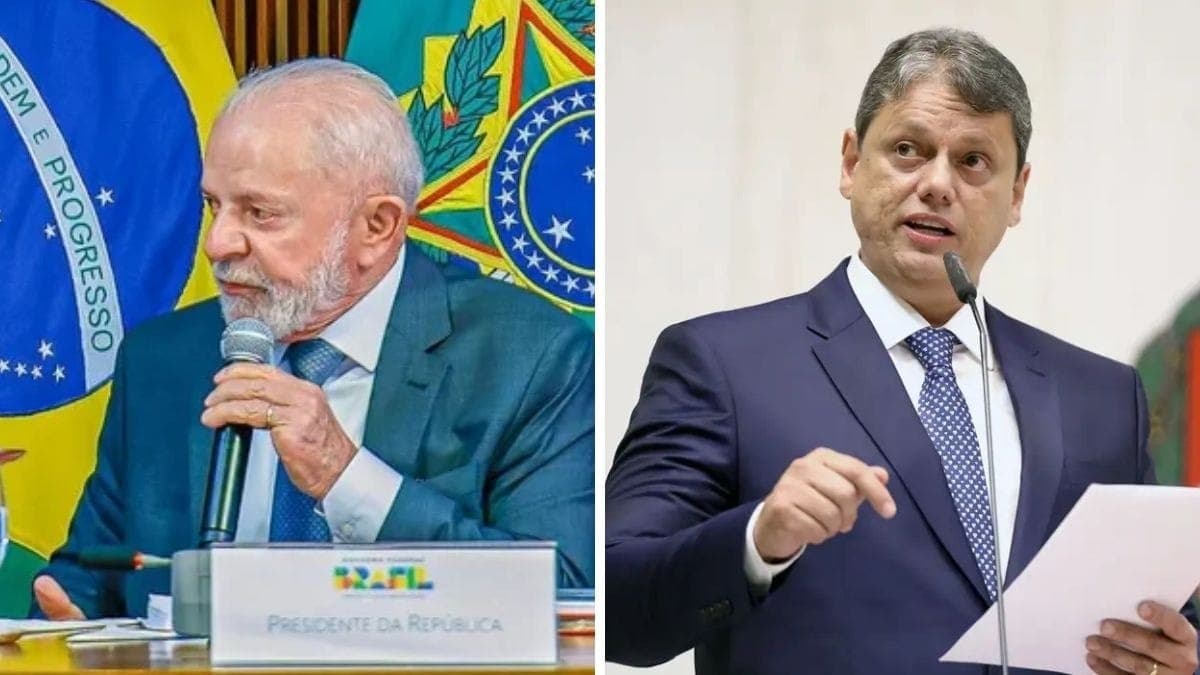 Lula e Tarcísio de Freitas