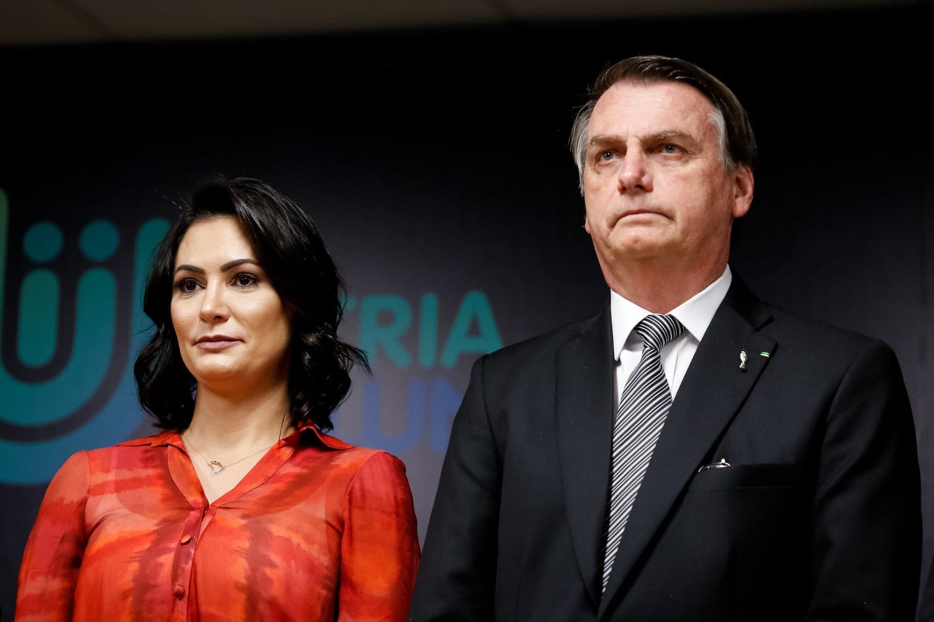 Michelle Bolsonaro e Jair Bolsonaro