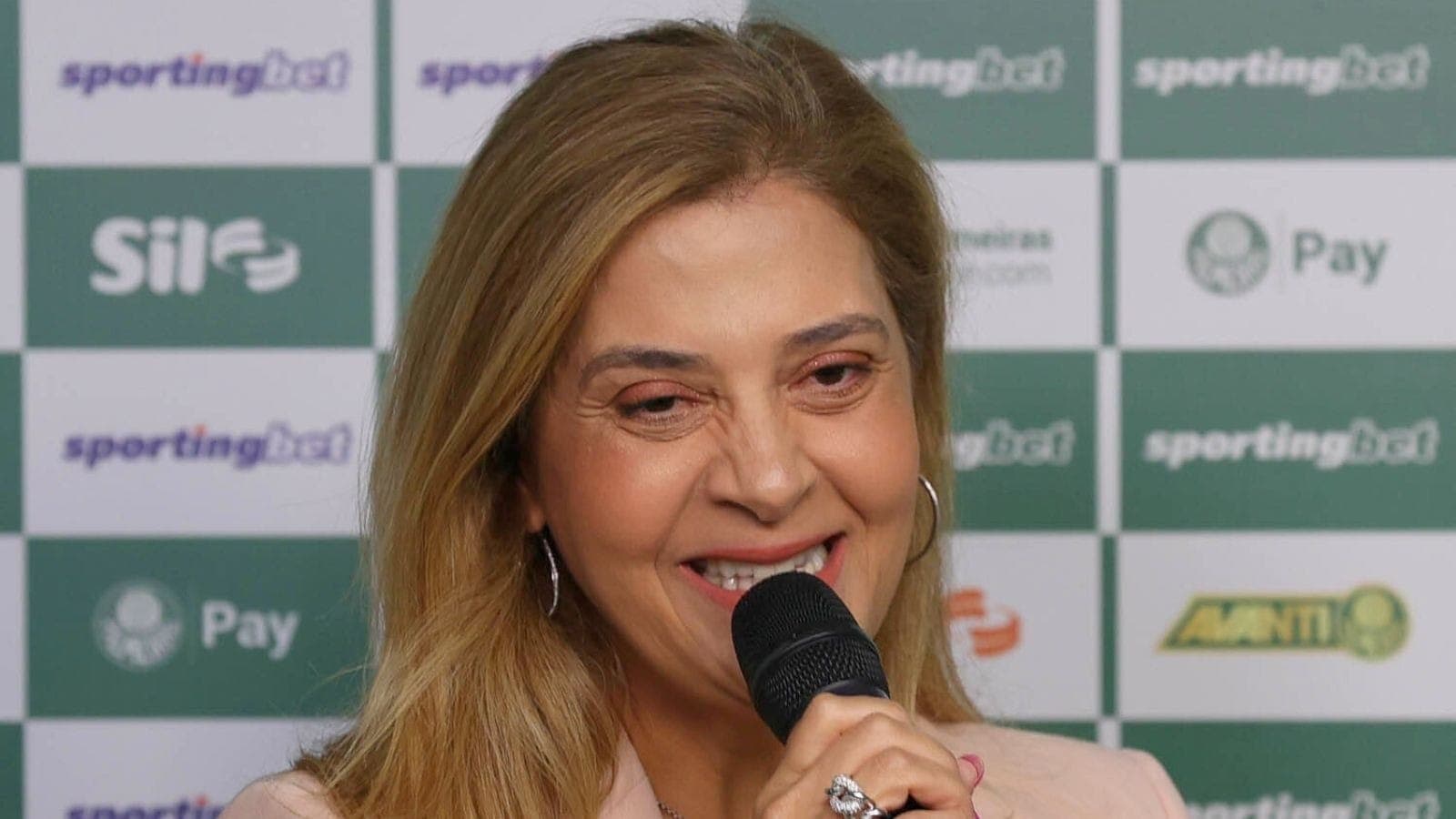 Leila Pereira, presidente do Palmeiras