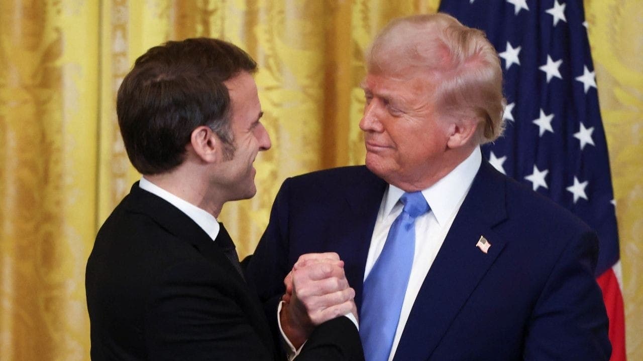 Trump e Macron se encontraram na Casa Branca