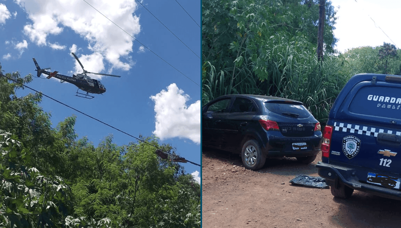 A perseguição terminou na Estrada da Rhodia