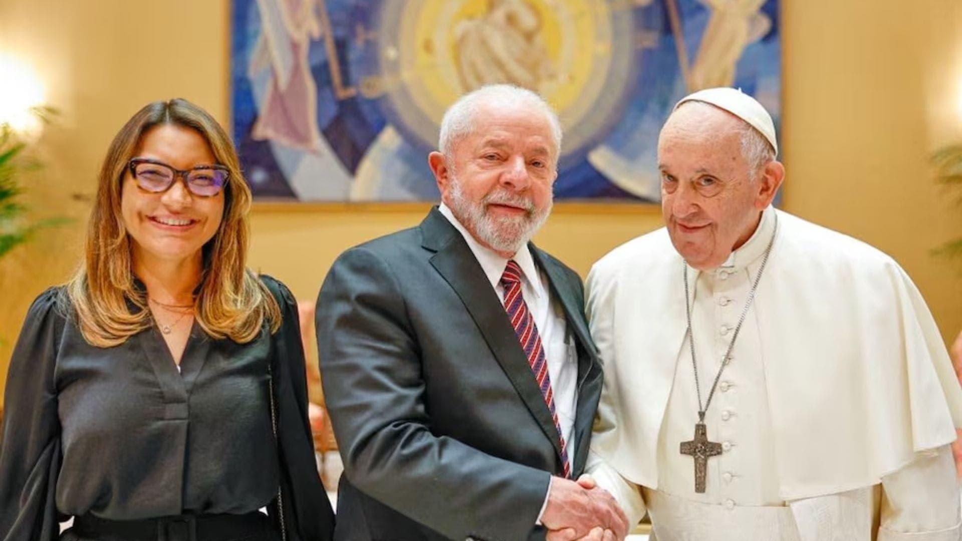 Papa Francisco, Lula e Janja