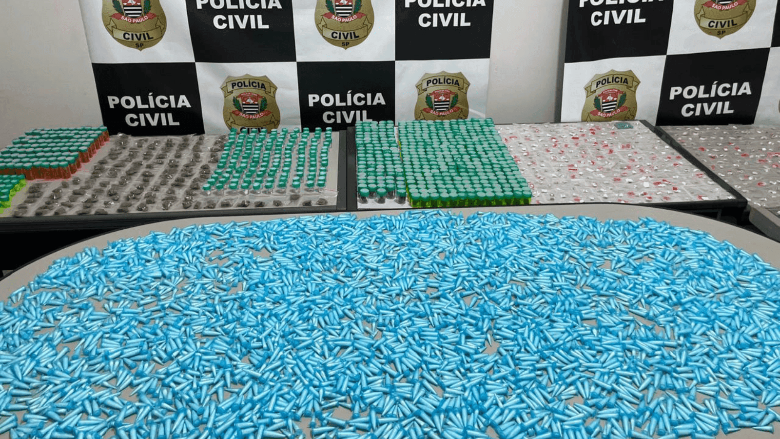 A droga estava escondida na casa dos suspeitos 