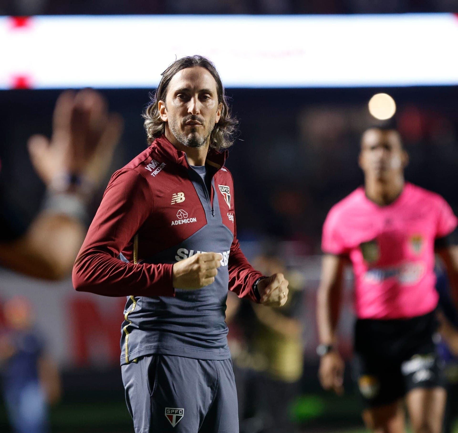 Luis Zubeldía em São Paulo x Novorizontino