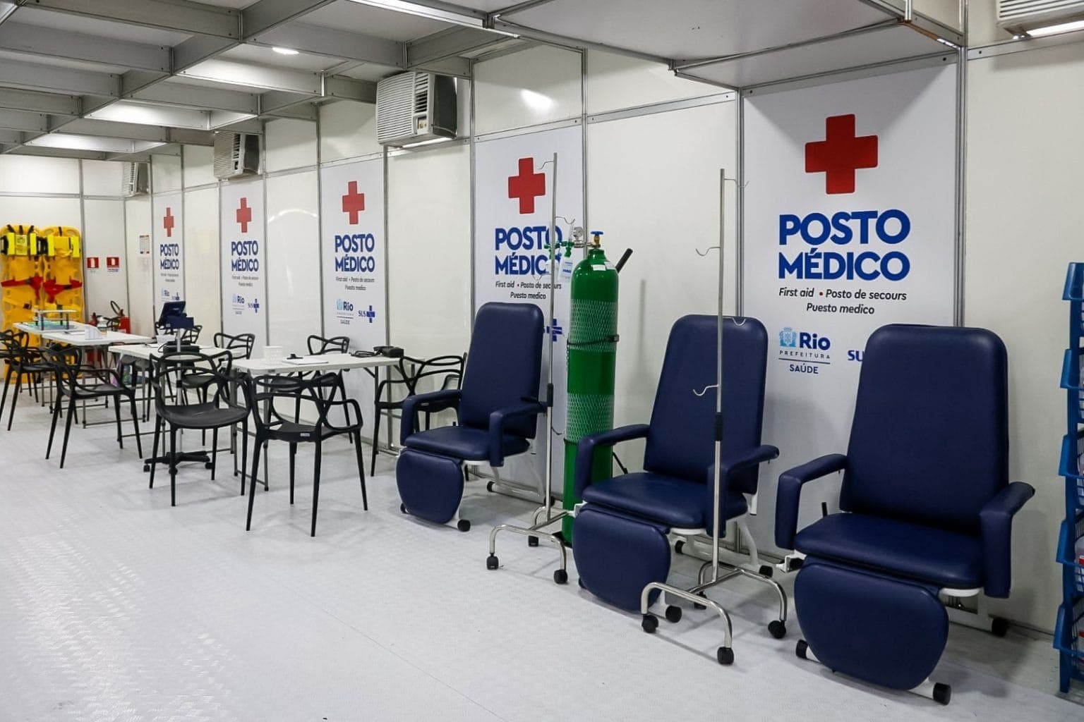 Seis postos médicos foram instalados no Sambódromo