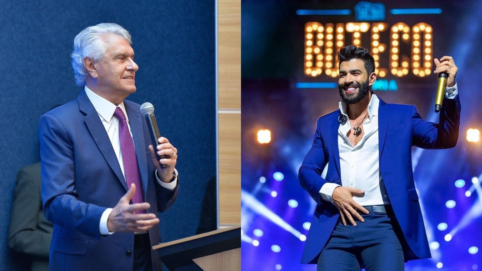 Ronaldo Caiado e Gusttavo Lima