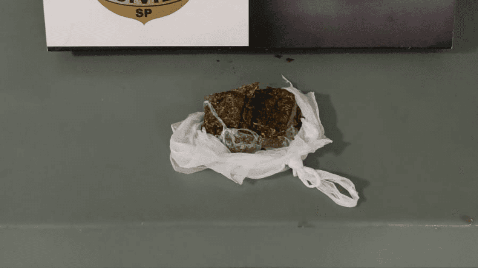 A droga estava na casa do suspeito