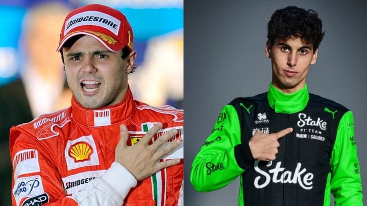Felipe Massa e Gabriel Bortoleto