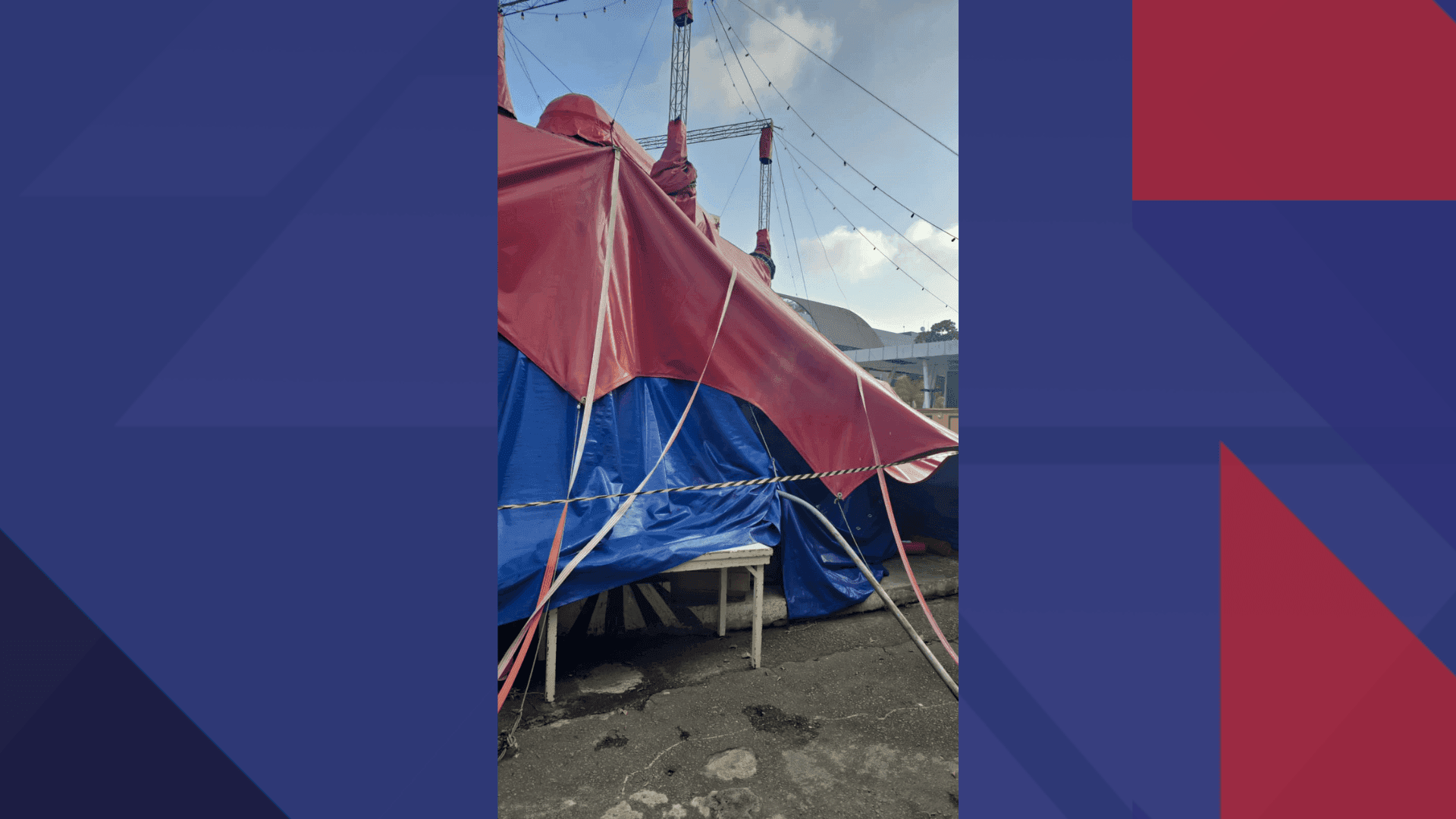 Circo Crescer e Viver foi afetado pela chuva na última semana