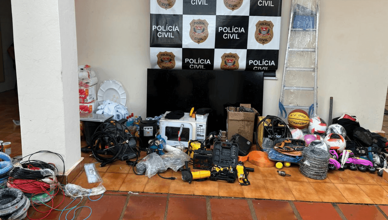 Itens furtados foram localizados pela polícia 