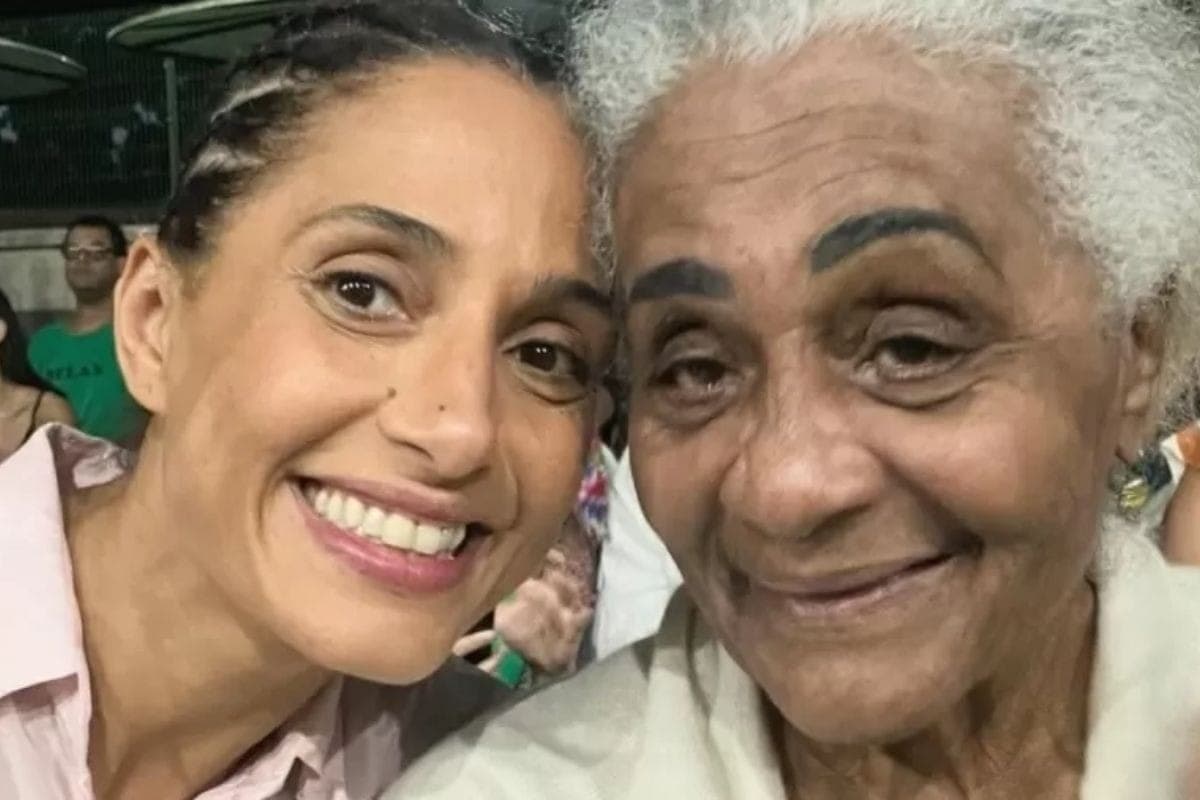 Camila Pitanga e mãe 