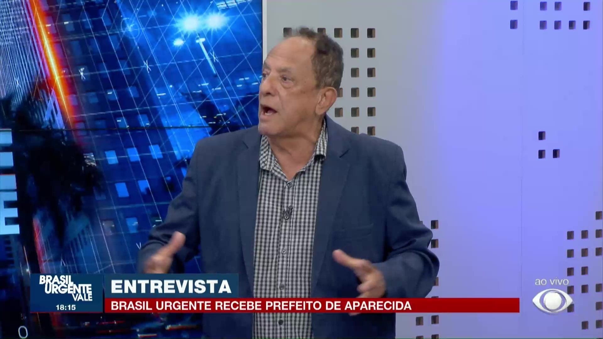 Brasil Urgente Vale entrevista José Luiz Rodrigues, prefeito de Aparecida