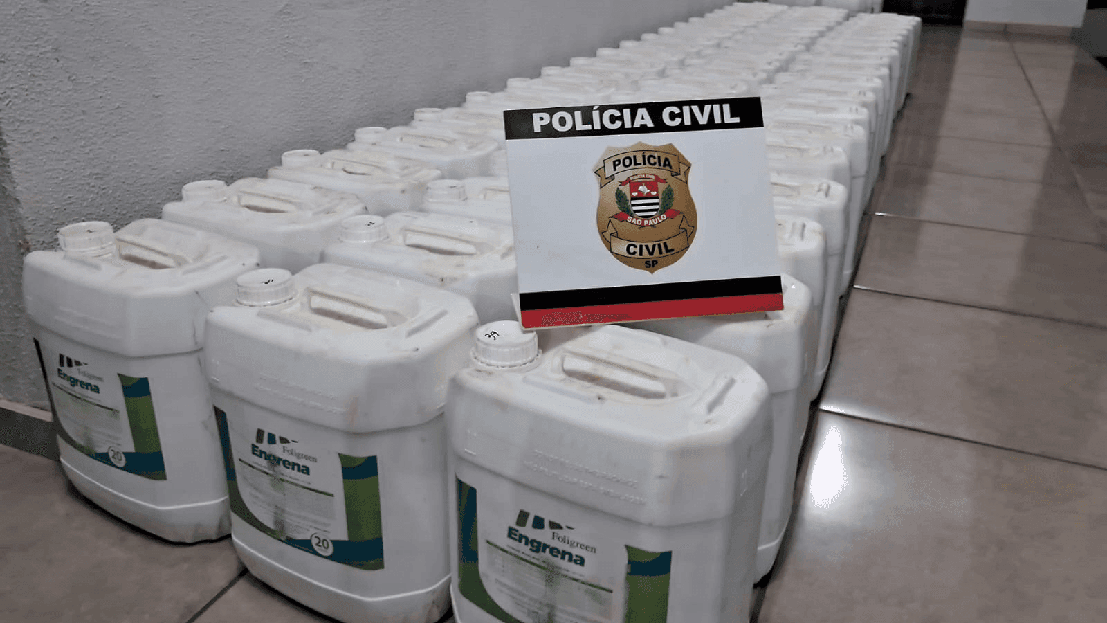 A mercadoria foi roubada em Minas Gerais