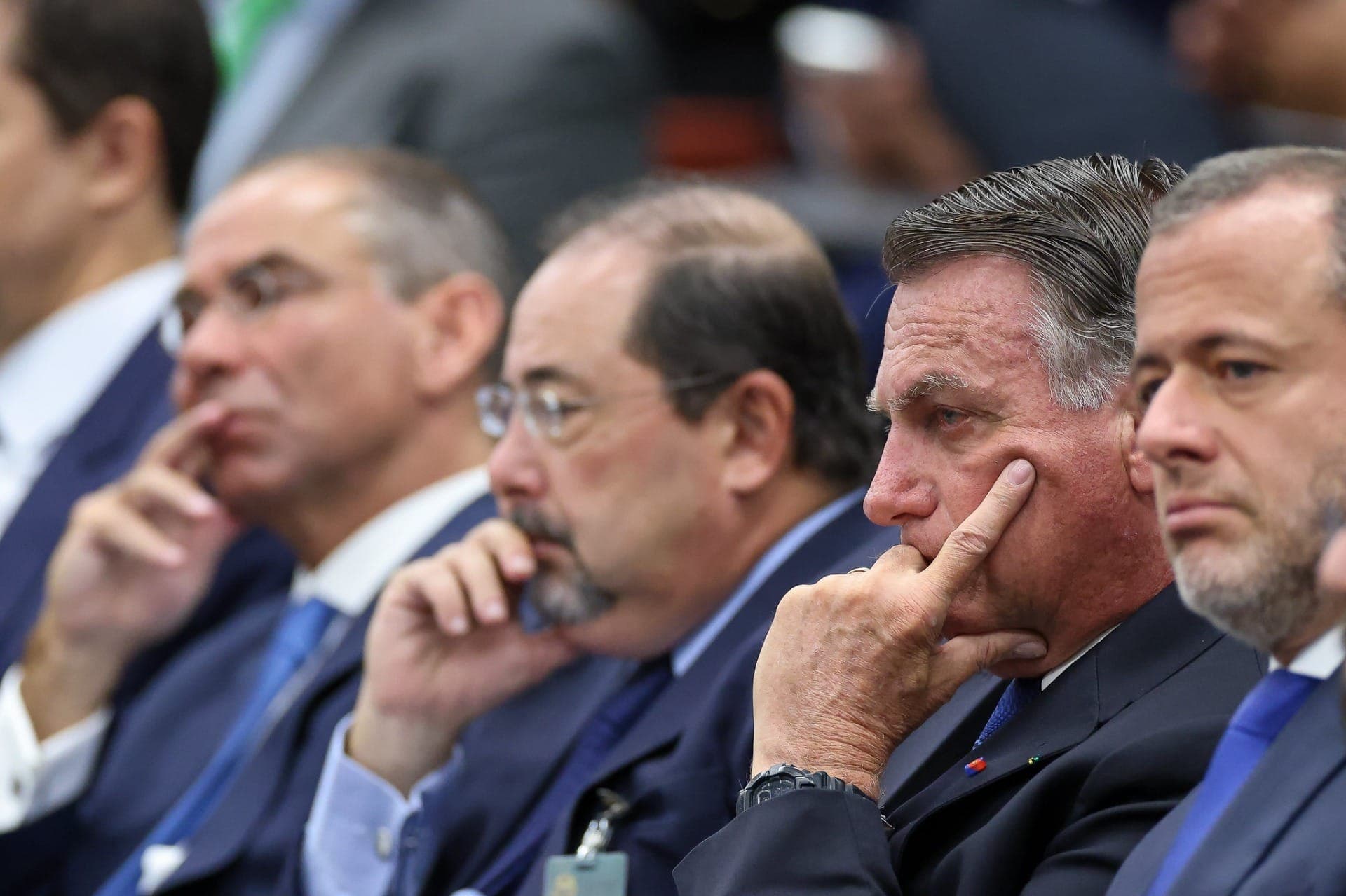 Bolsonaro durante julgamento no STF