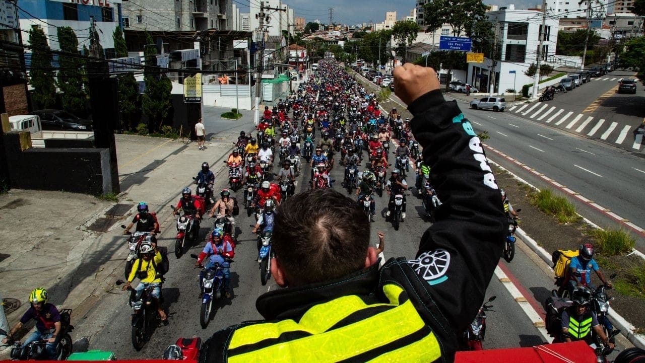 Protesto de entregadores de app em SP