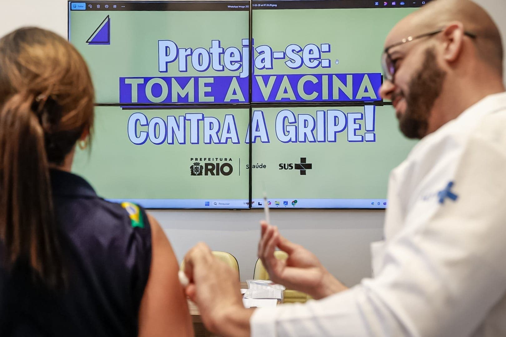 Campanha de vacinação contra gripe