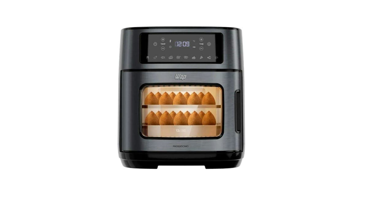 Além de fritar, a air fryer oven também assa e grelha