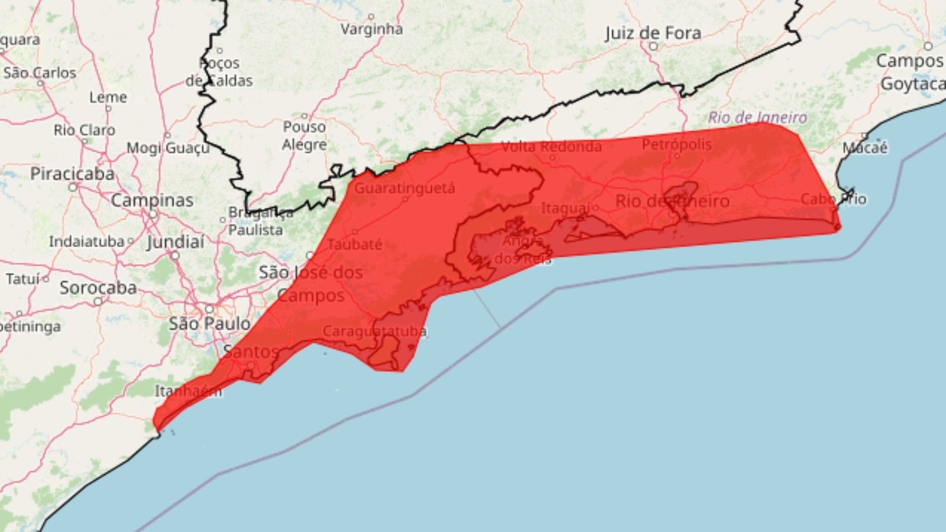 Chuvas intensas podem atingir SP e RJ