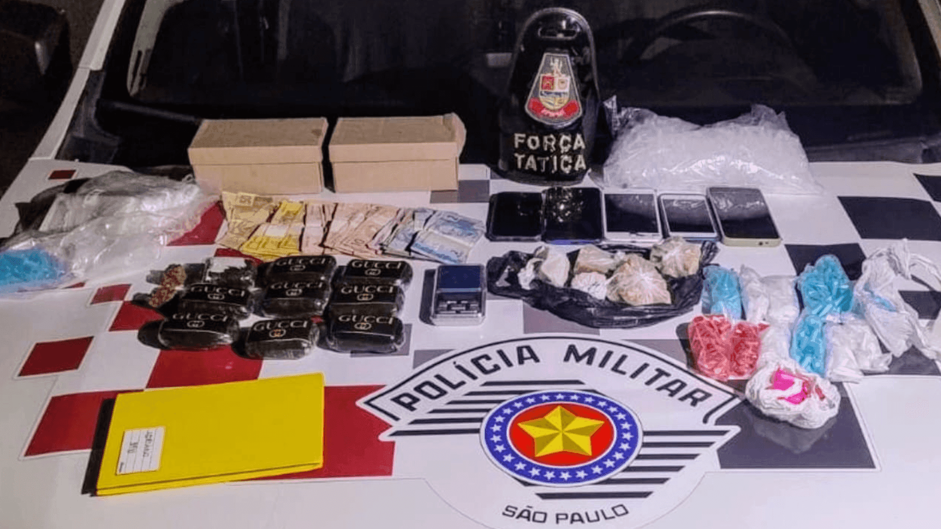 Homem é preso com grande quantidade de drogas em Aparecida