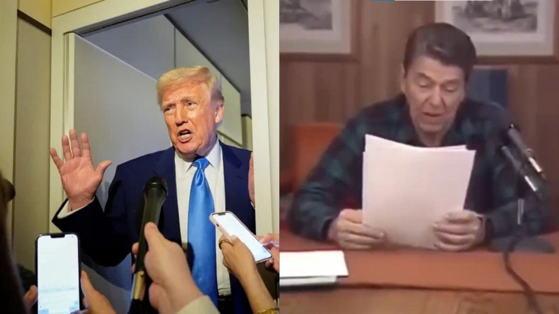 Donald Trump e Ronald Reagan