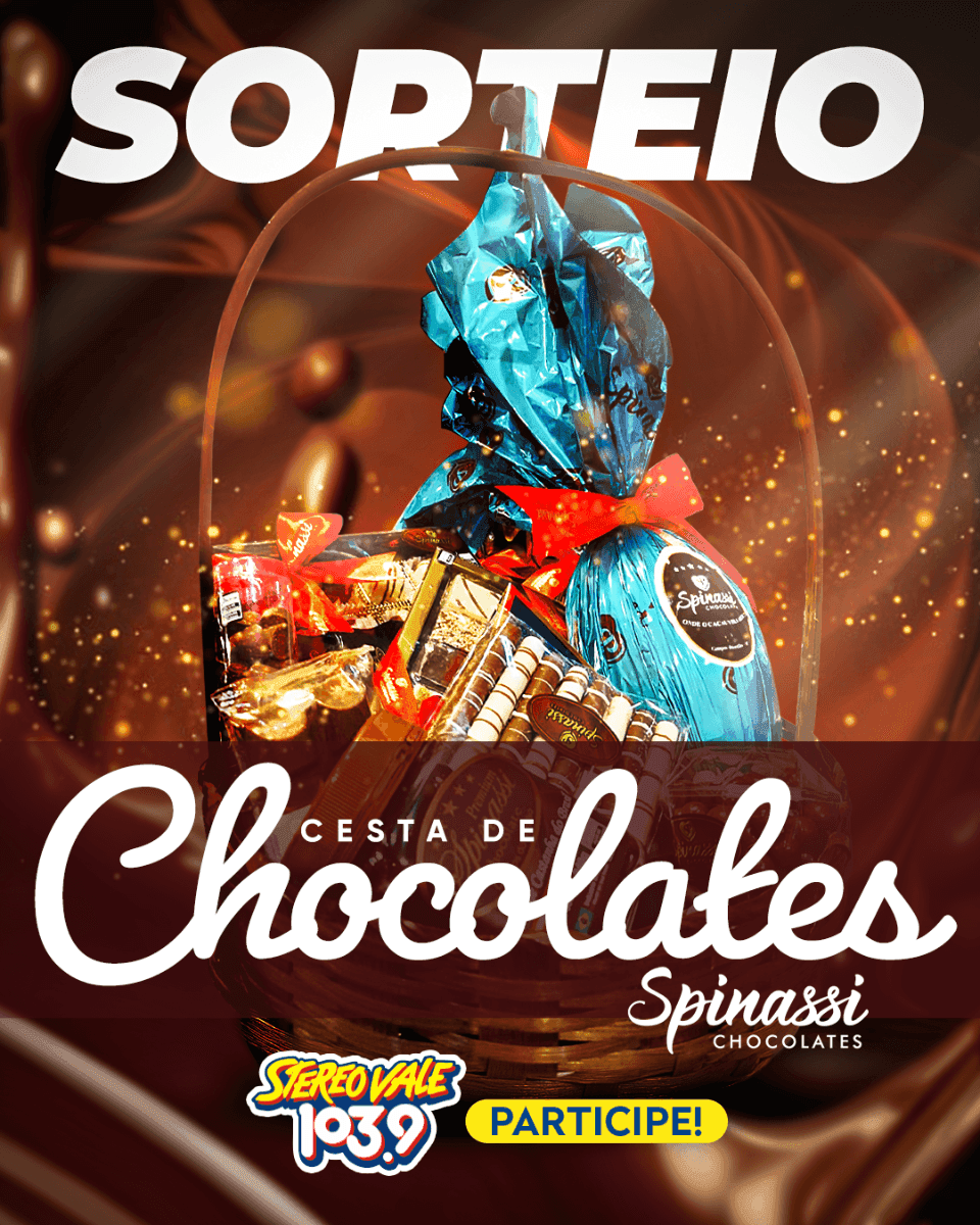 Regulamento: Sorteio de uma cesta de chocolates Spinassi completa com a Stereo Vale