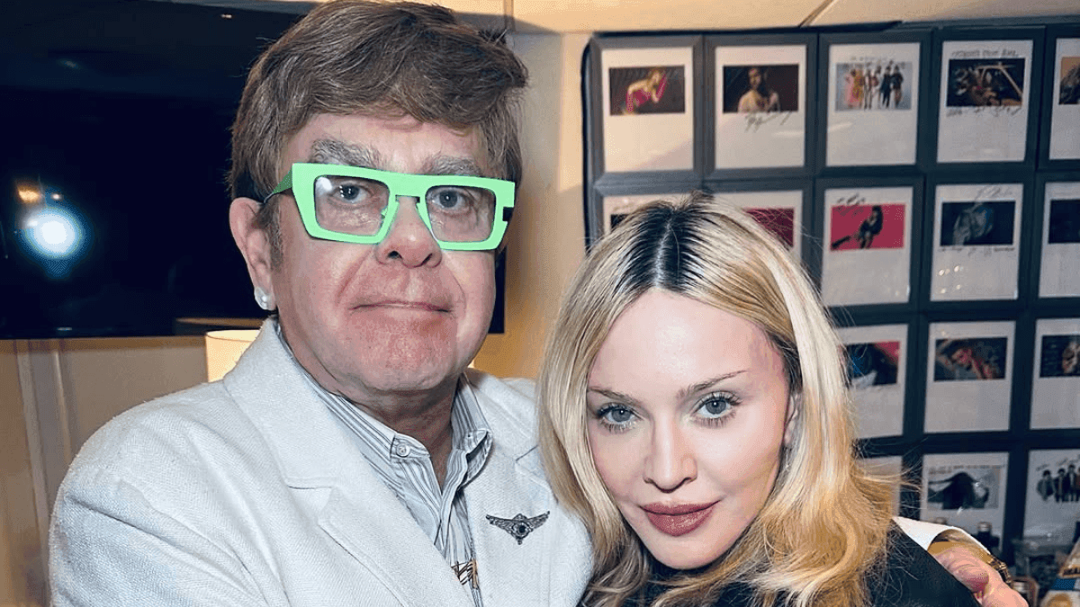 Madonna e Elton John fazem as pazes