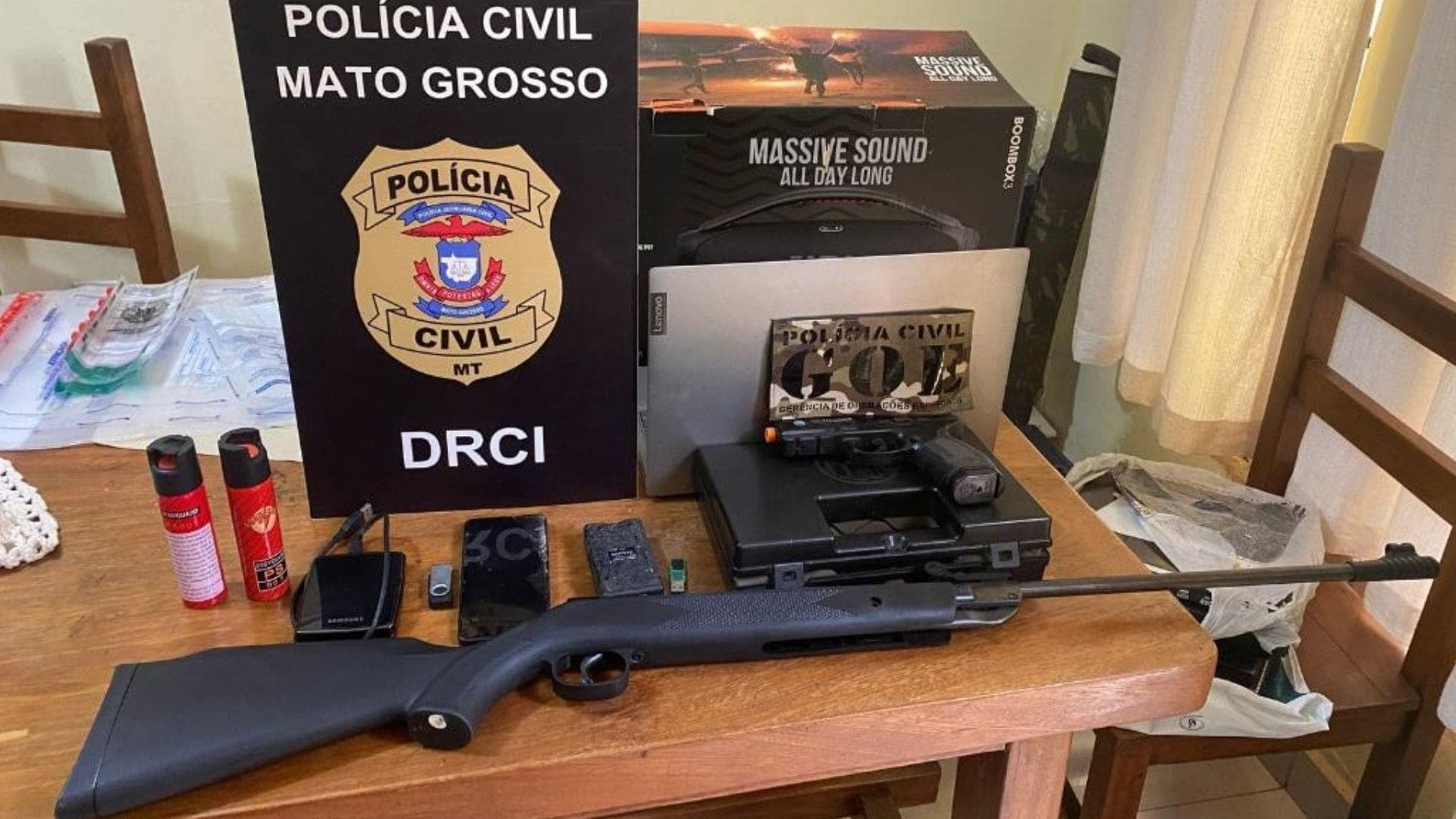 Itens foram apreendidos com o adolescente