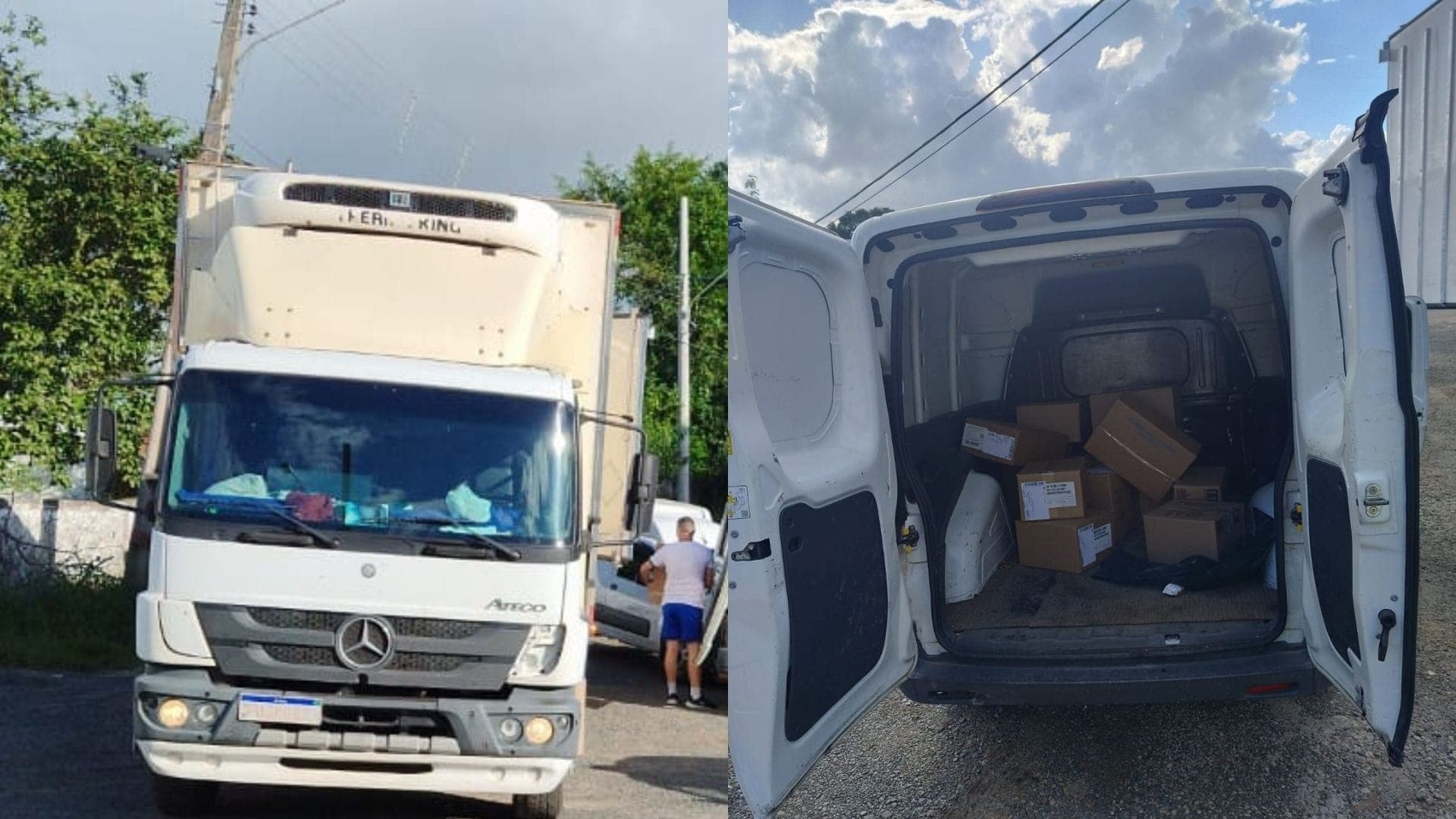 Caminhão com vacinas foi recuperado pela PM