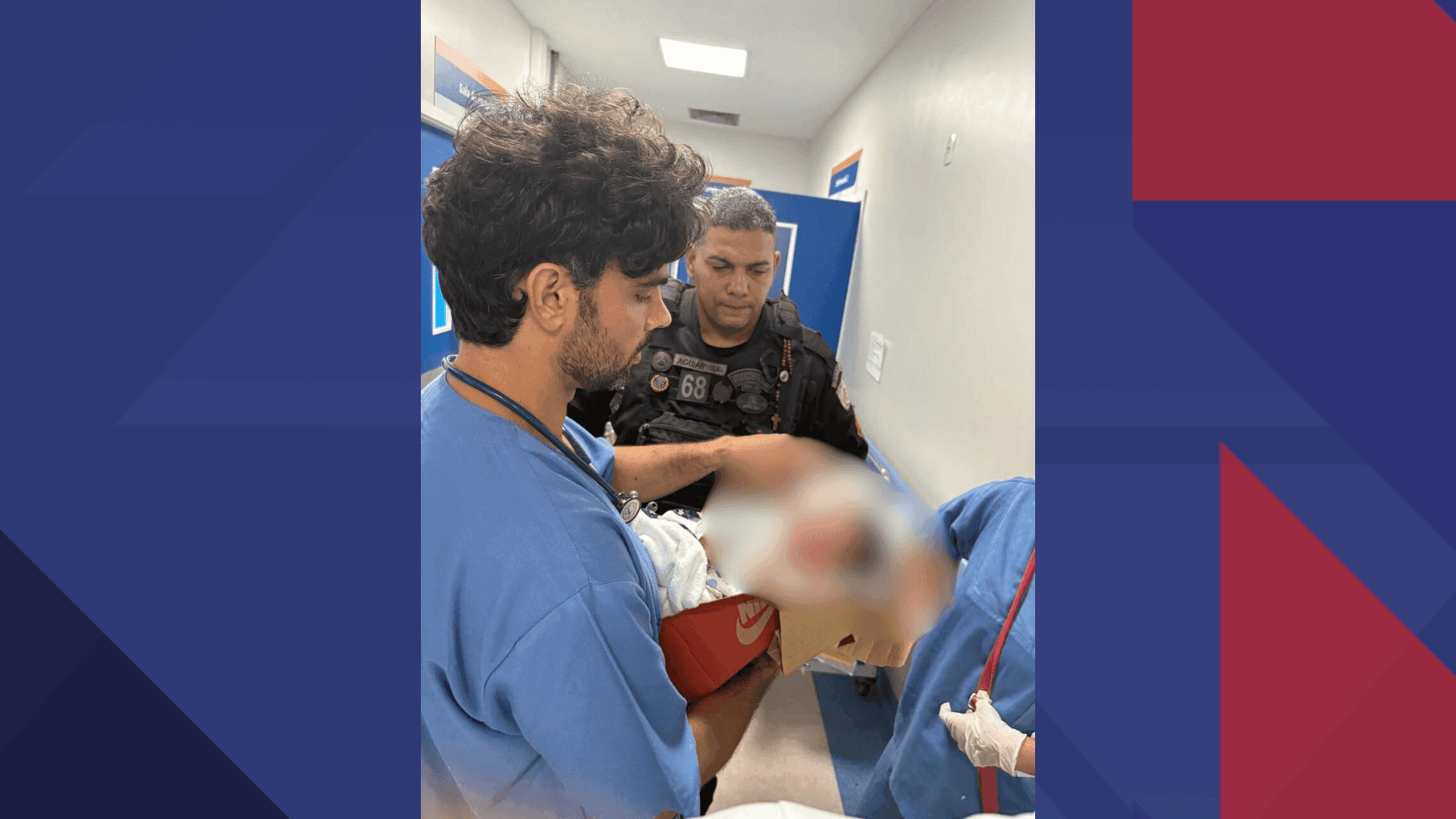 Bebê encontrada dentro de caixa 
