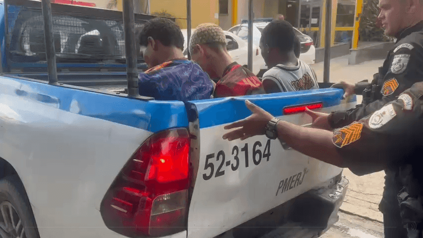Três dos presos possuem passagens pela polícia