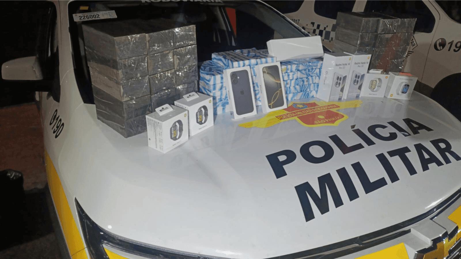 A mercadoria foi avaliada em R$ 400 mil
