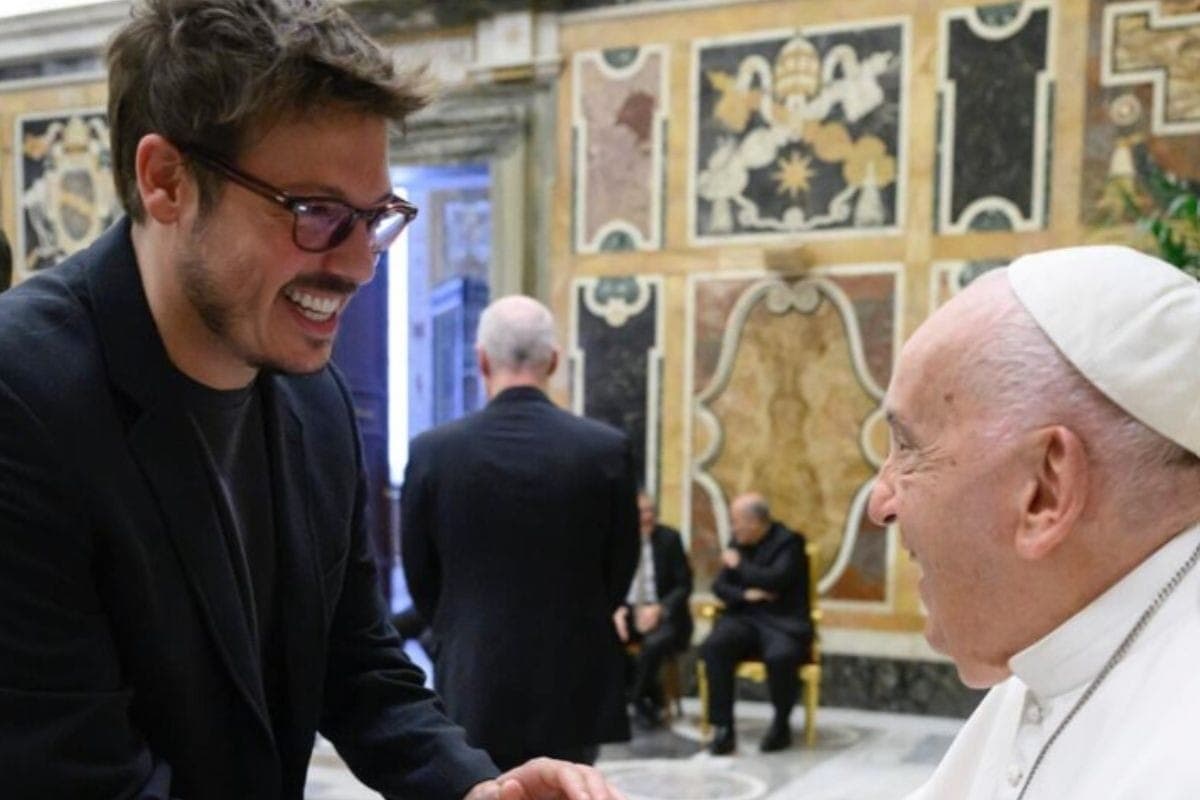 Fábio Porchat e papa Francisco 