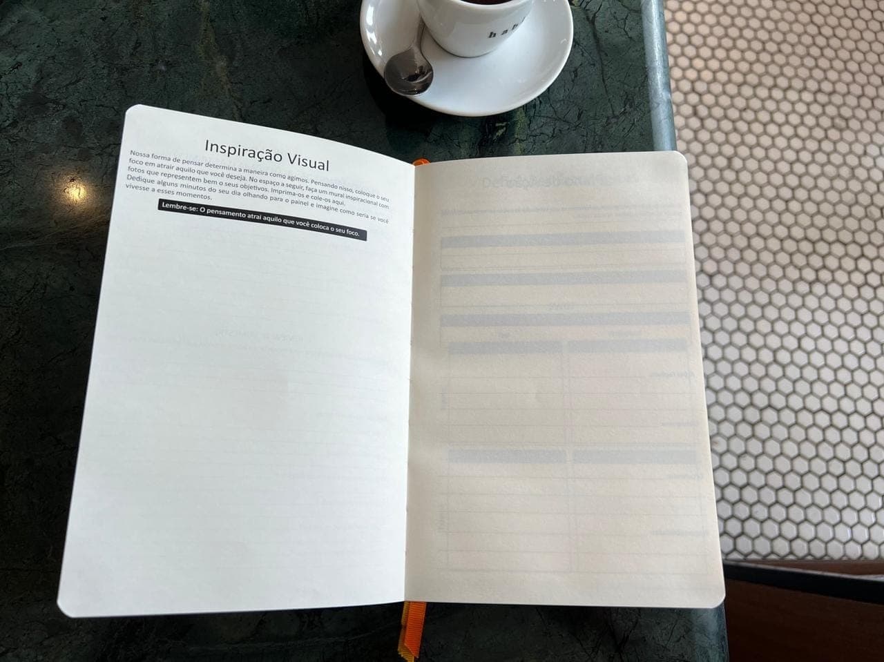 Inspiração visual livro café