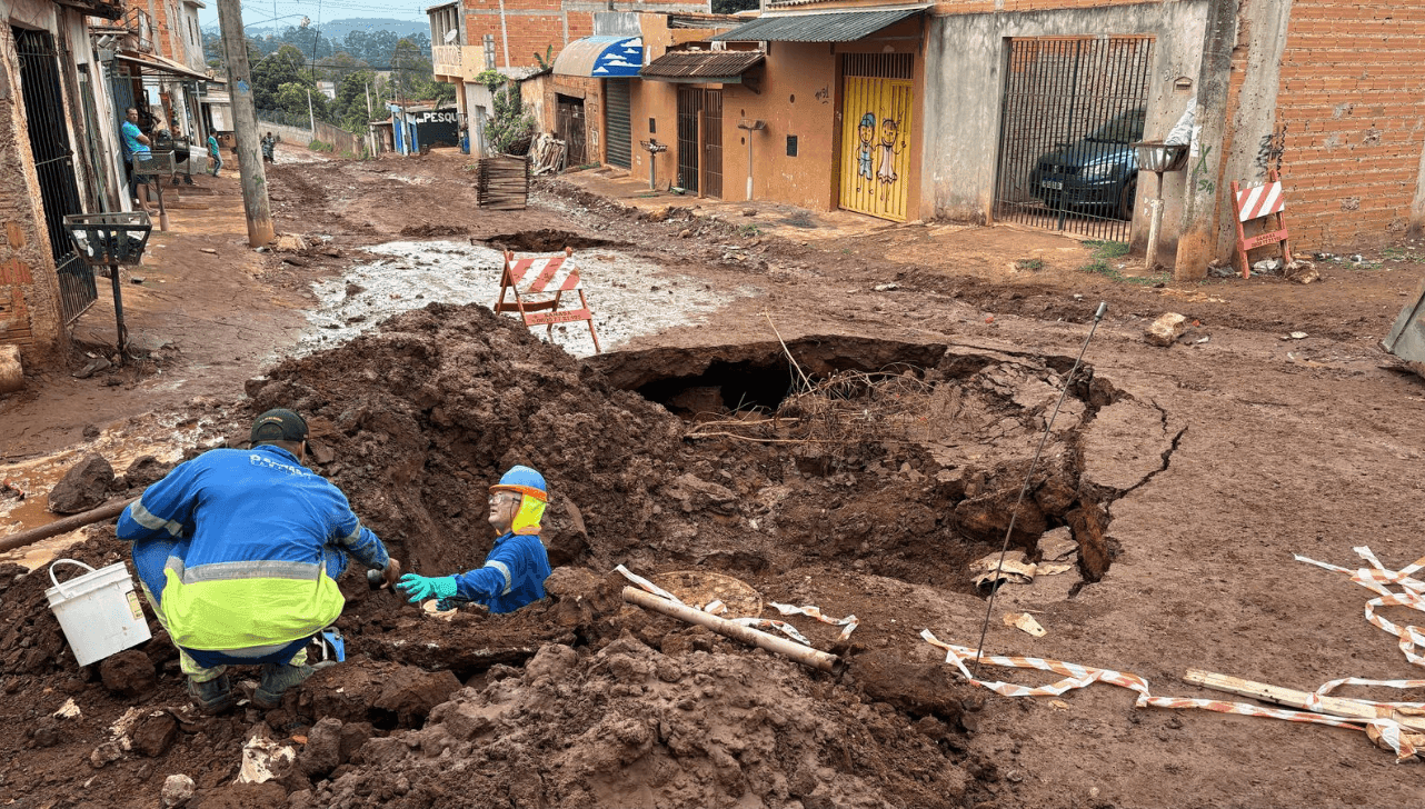 Ainda não há previsão de término do trabalho