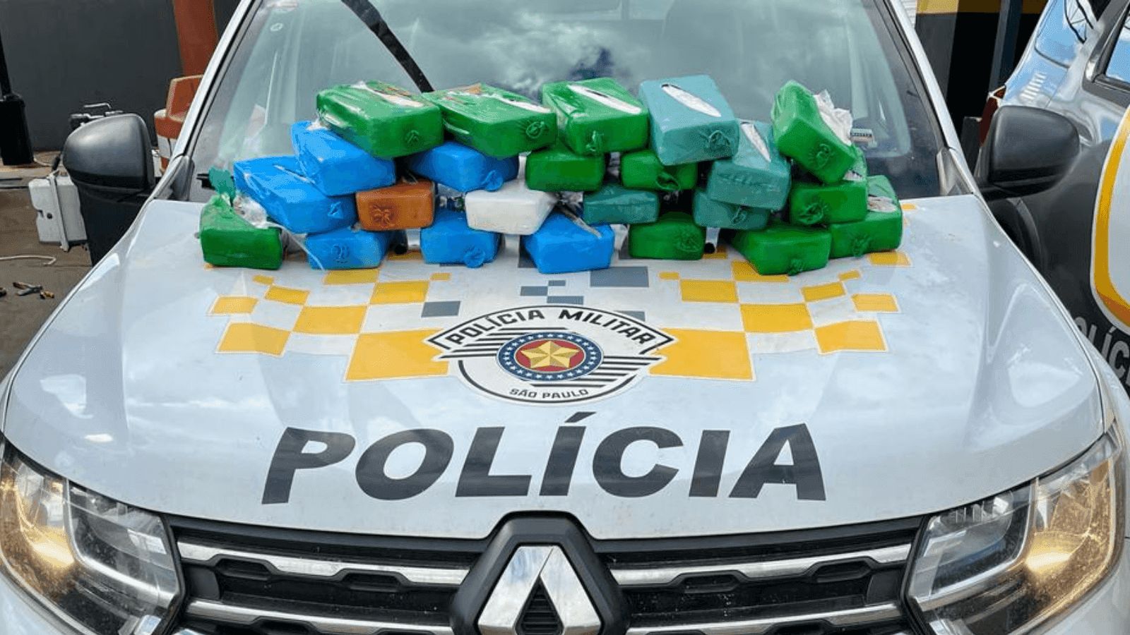 A droga foi apreendida na região de Rosana 