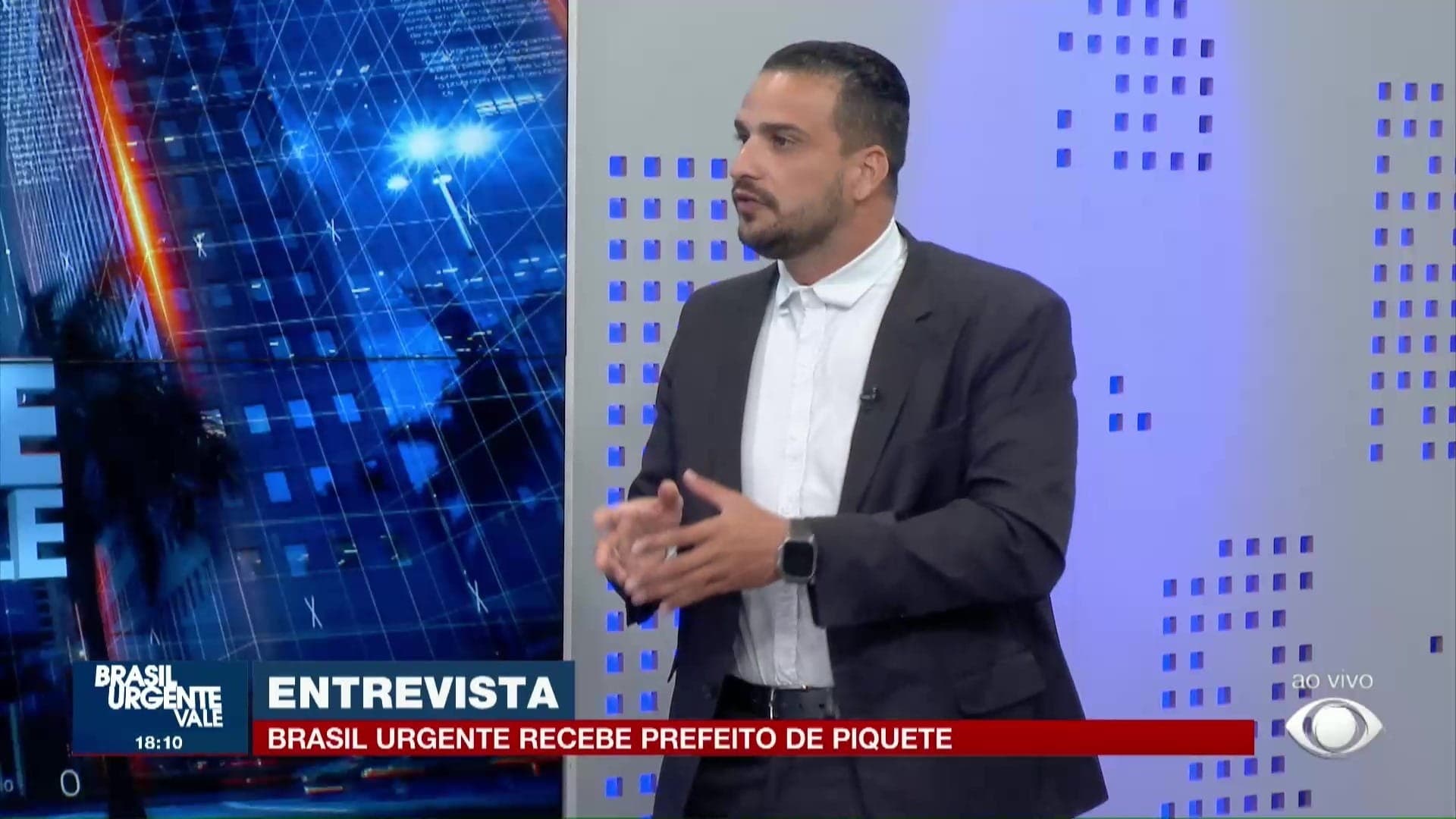 Brasil Urgente Vale entrevista Rominho (PSD), prefeito de Piquete