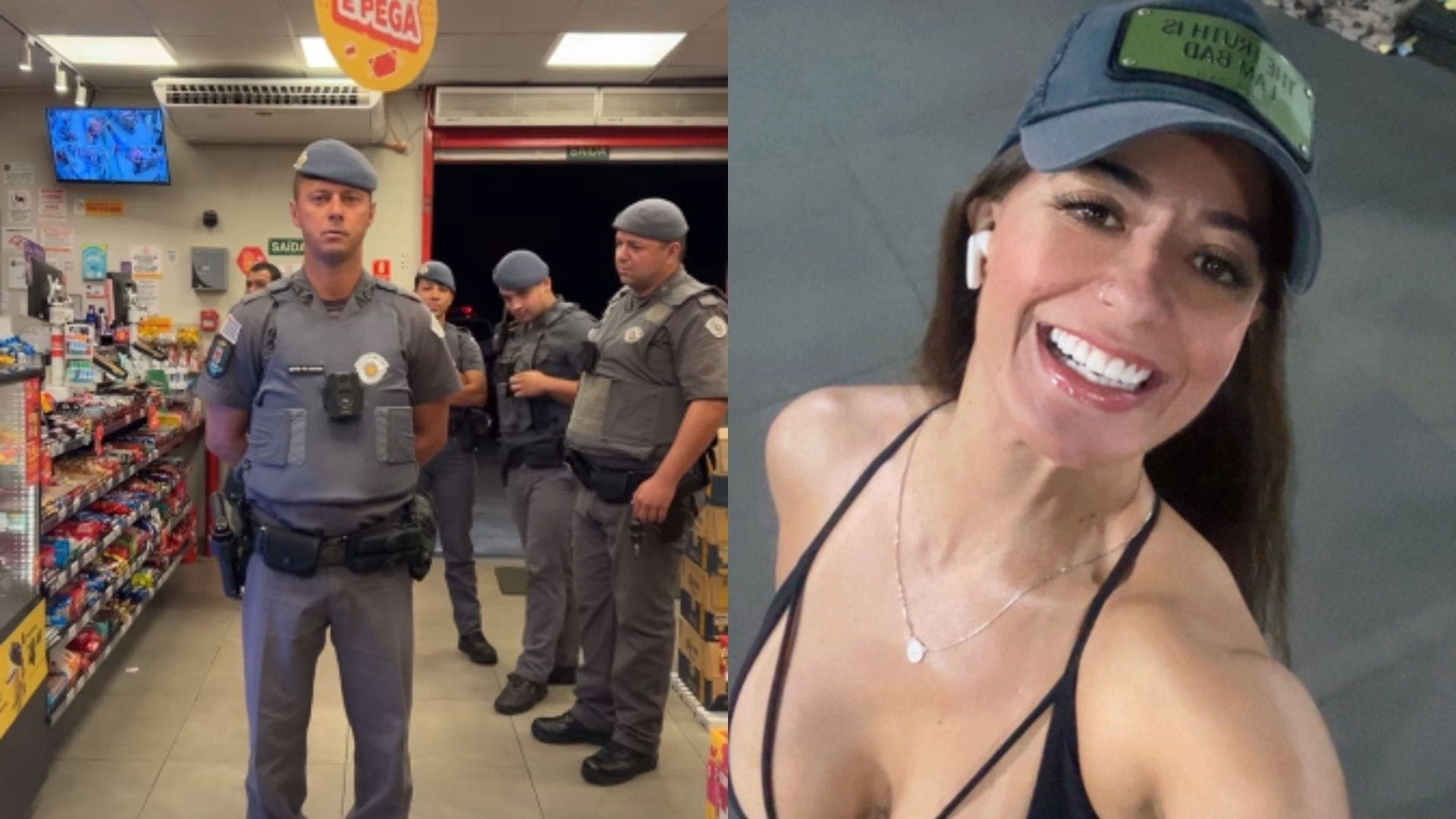 Ana Paula filmou os policiais durante detenção