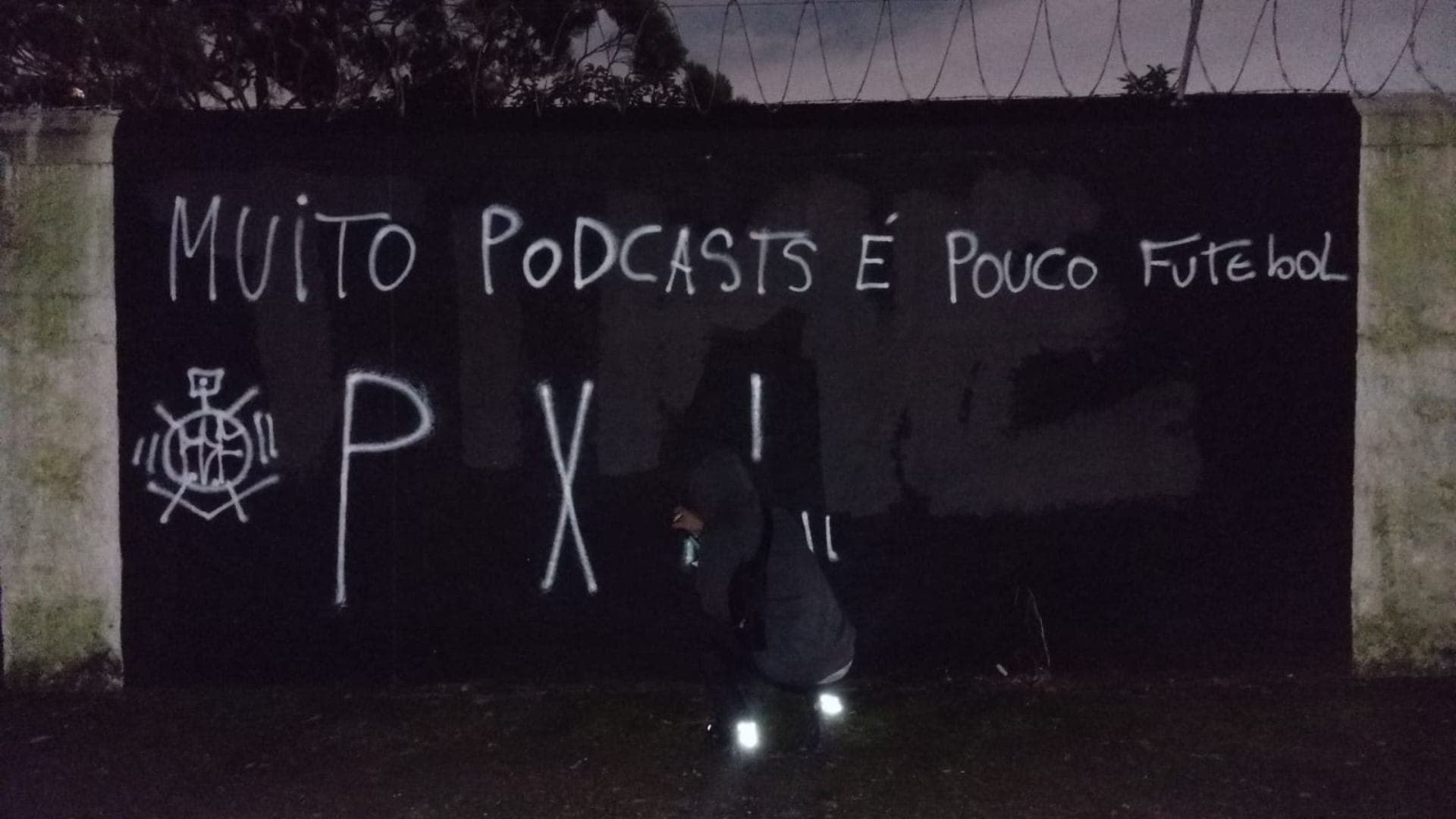 Muros do Parque São Jorge foram pichados
