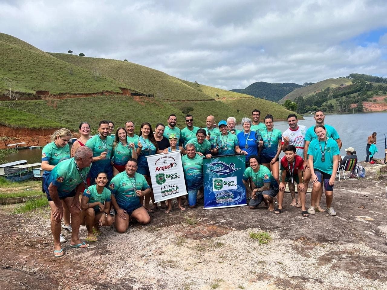 Equipe de Pinda conquista títulos na 4° etapa do Circuito Paulista de Águas Abertas