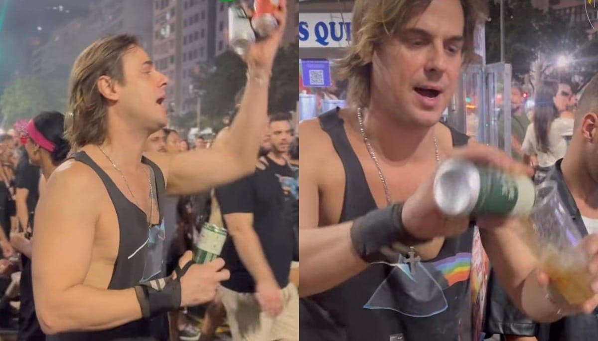 Daniel Erthal vende bebidas na praia