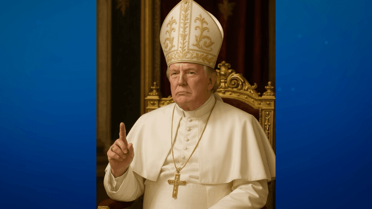 Trump publica imagem vestido de papa