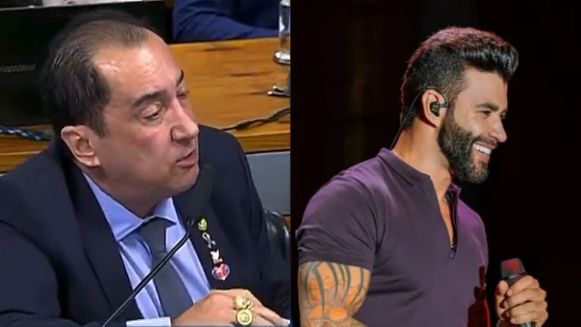 Jorge Kajuru e Gusttavo Lima